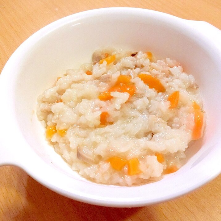 離乳食 中期 かつおとにんじんのおかゆ レシピ 作り方 By 安くて 早くて 美味しい 楽天レシピ 離乳食 中期 かつおとにんじんのおかゆ レシピ 作り方 By 安くて 早くて 美味しい 楽天レシピ